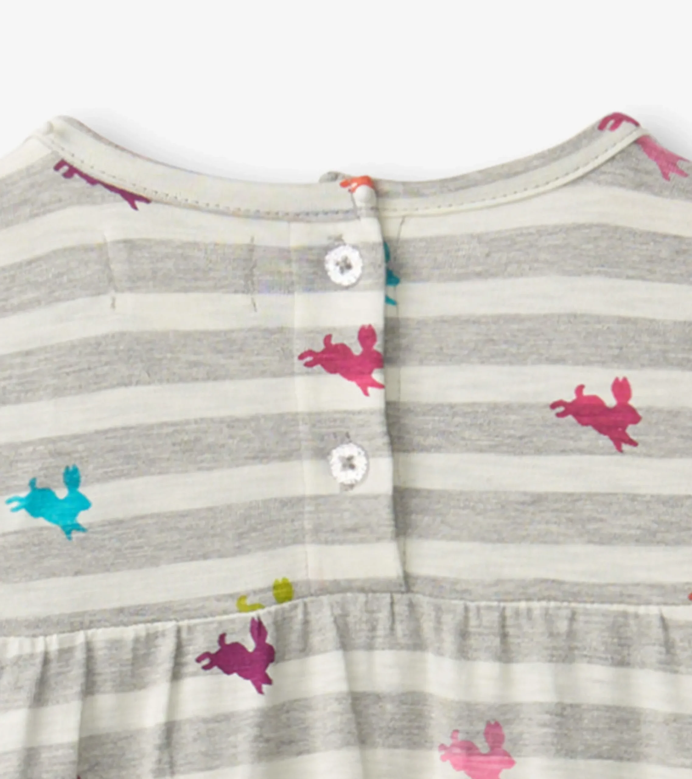 New Hatley Rainbow Bunnies Tiered Dress