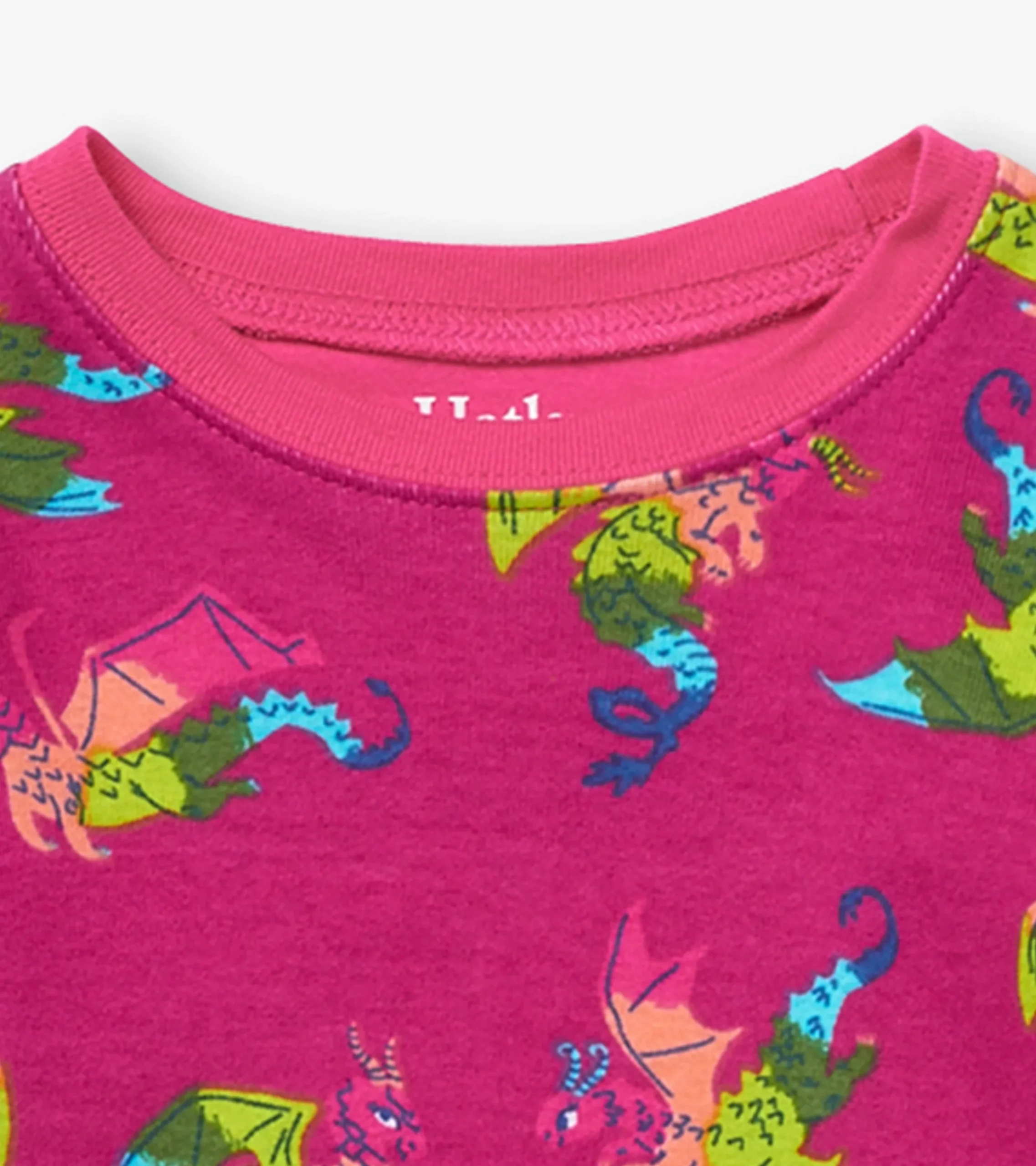New Hatley Rainbow Dragons Kids Organic Cotton Pajama Set