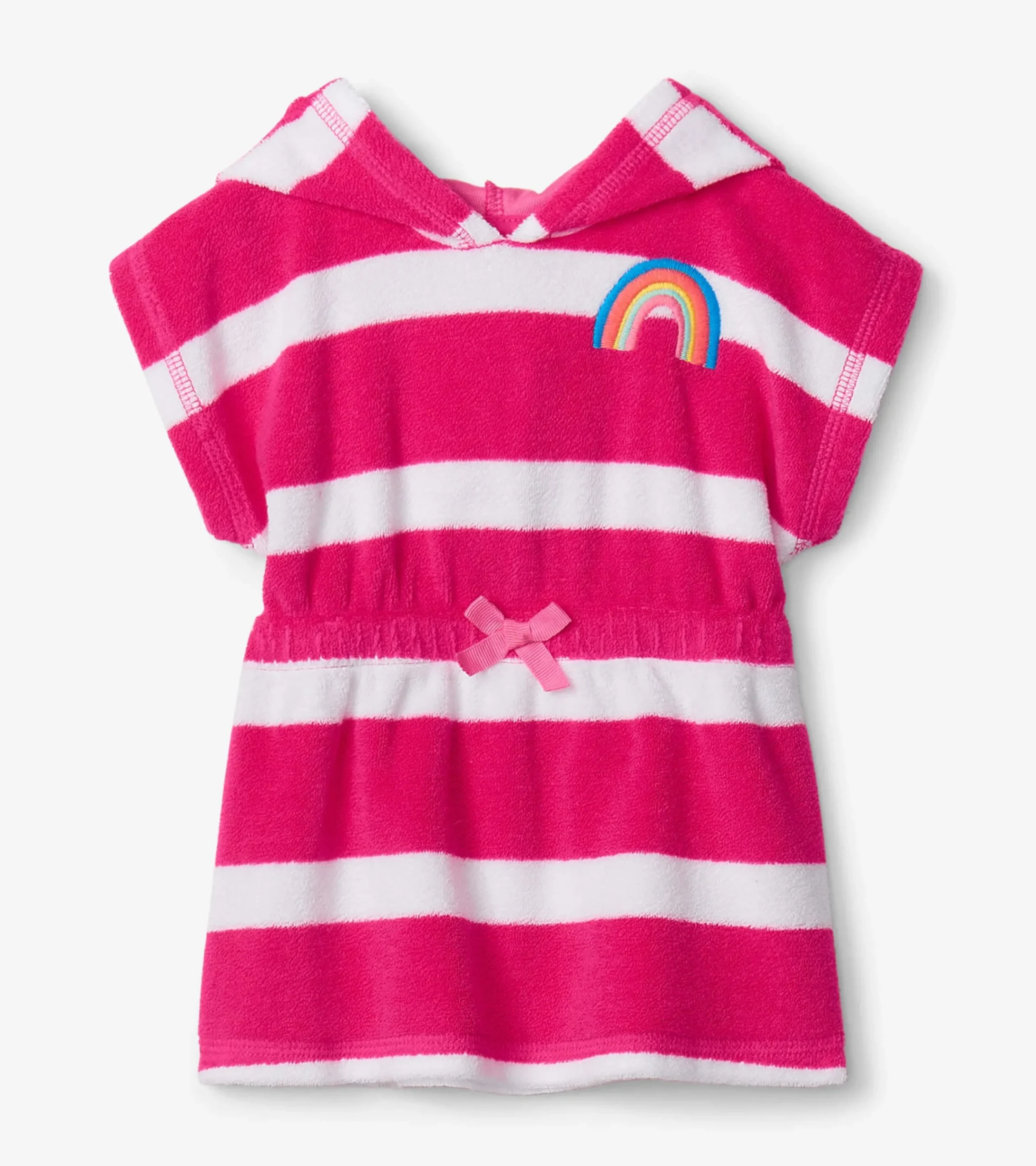 New Hatley Rainbow Stripe Baby Hooded Terry Cover-Up