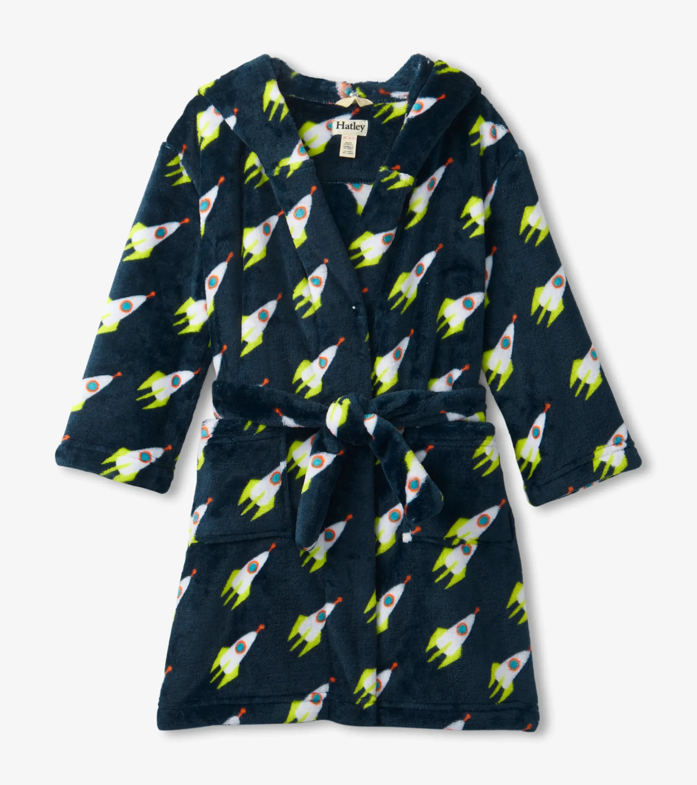 Hatley Rocket Man Kids Fleece Robe