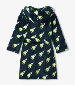 Hatley Rocket Man Kids Fleece Robe