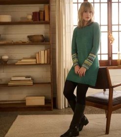 Online Hatley Sadie Sweater Dress - Forest Green