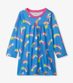 Outlet Hatley Shooting Stars Long Sleeve Girls Nightgown