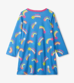 Outlet Hatley Shooting Stars Long Sleeve Girls Nightgown