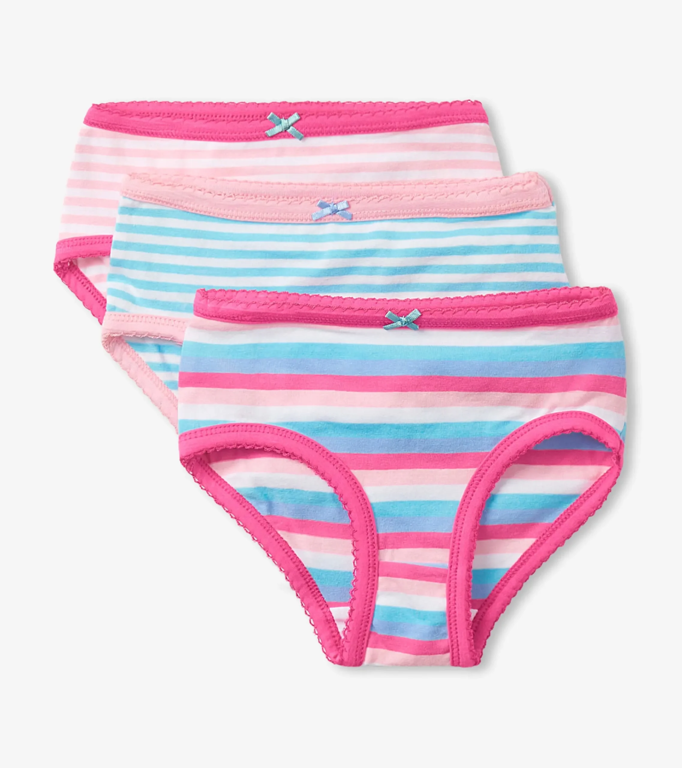 Outlet Hatley Stripes Girls Brief Underwear 3 Pack