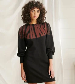 Hatley Sweatshirt Dress - Caviar Storm Tie Dye