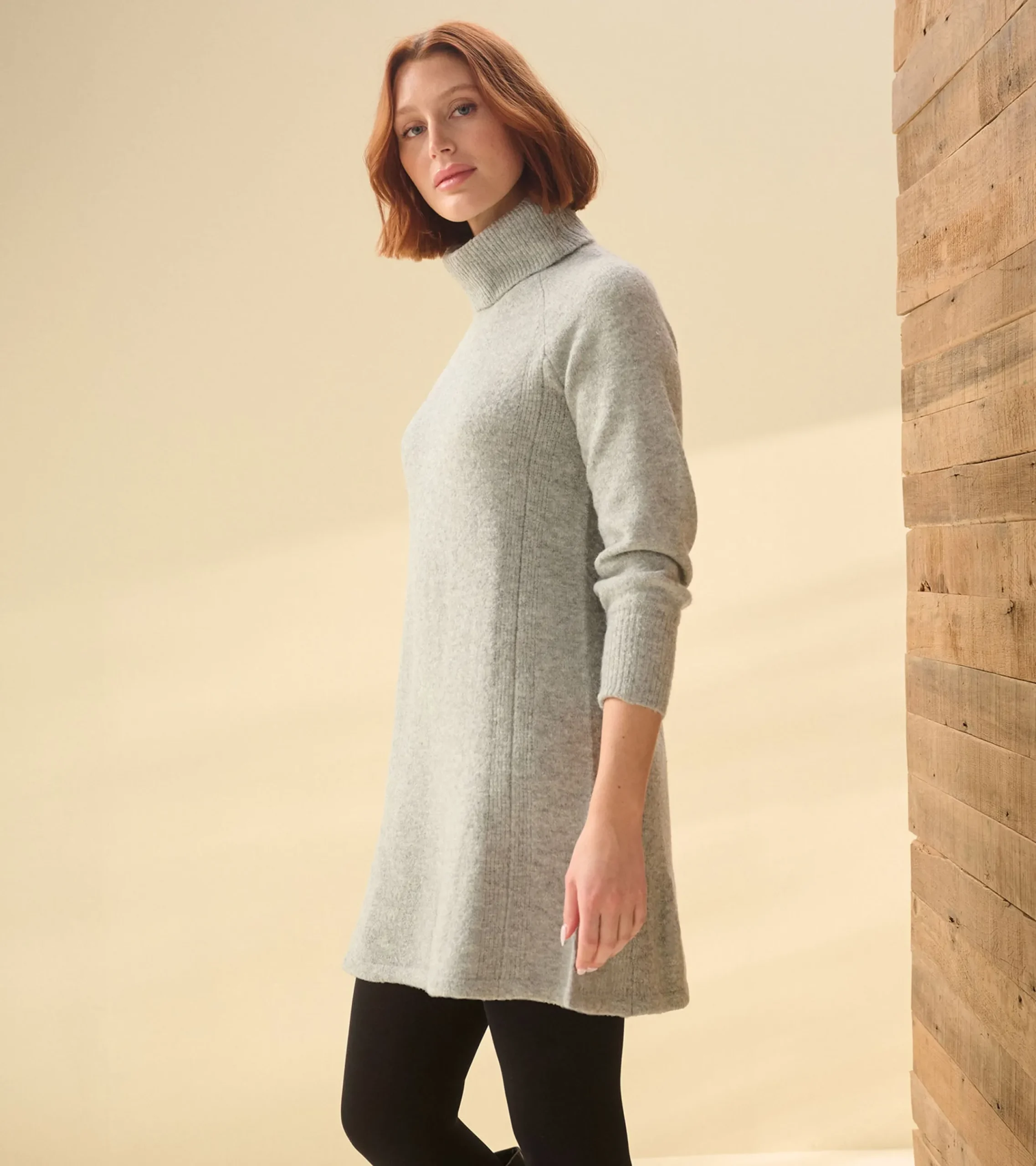 Discount Hatley Swing Sweater Dress - Grey Heather