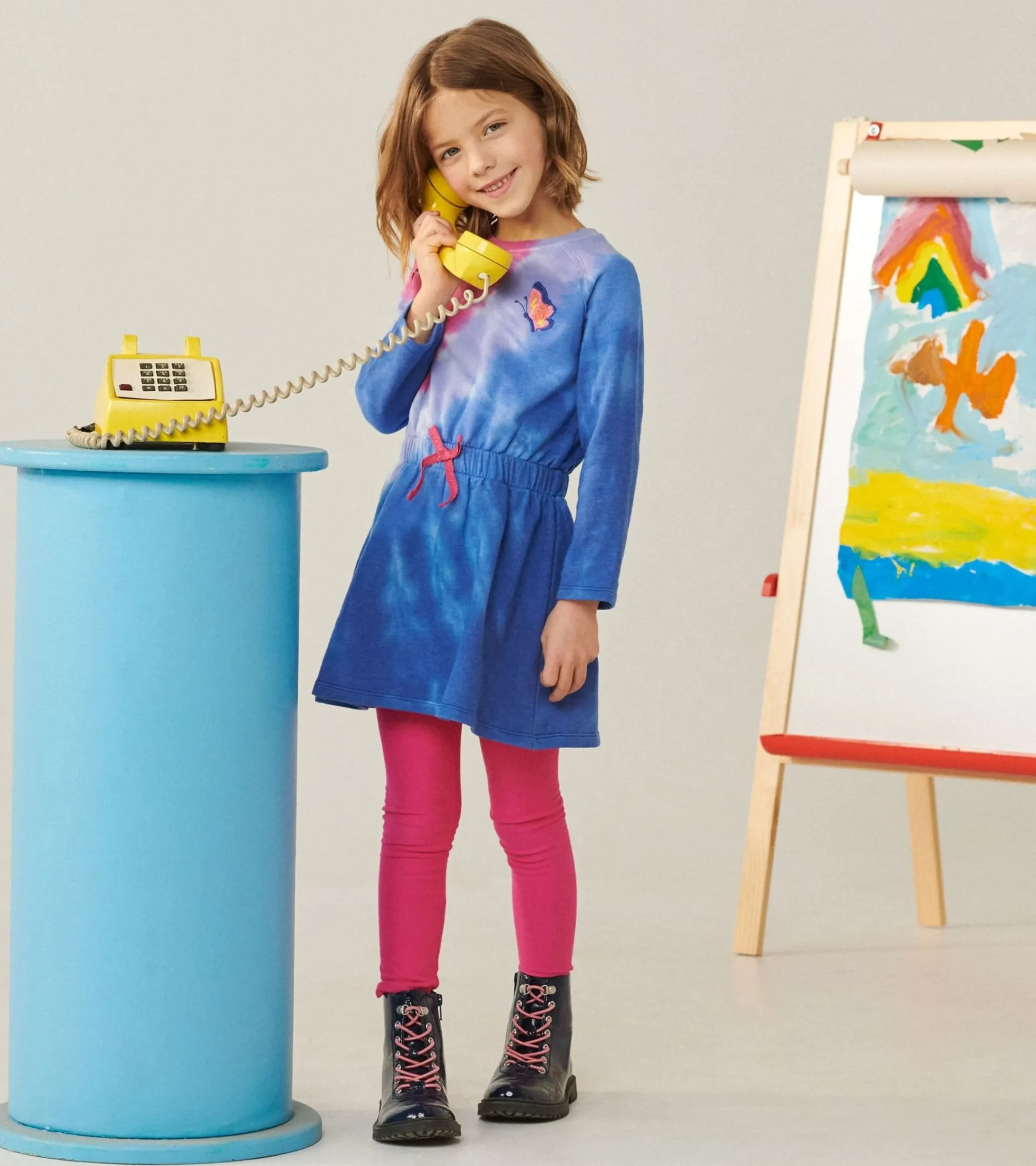 Sale Hatley Tie Dye Burst Cinched Waist Dress