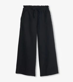 Outlet Hatley Tie Front Pants - Caviar Linen