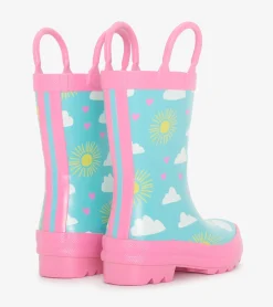 Hatley Toddler Girls Happy Skies Rain Boots
