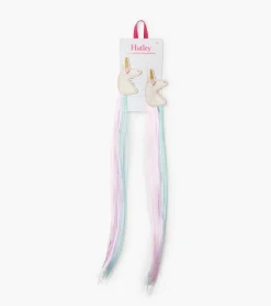 Hot Hatley Unicorn 2 Pack Faux Hair Clip In Extensions