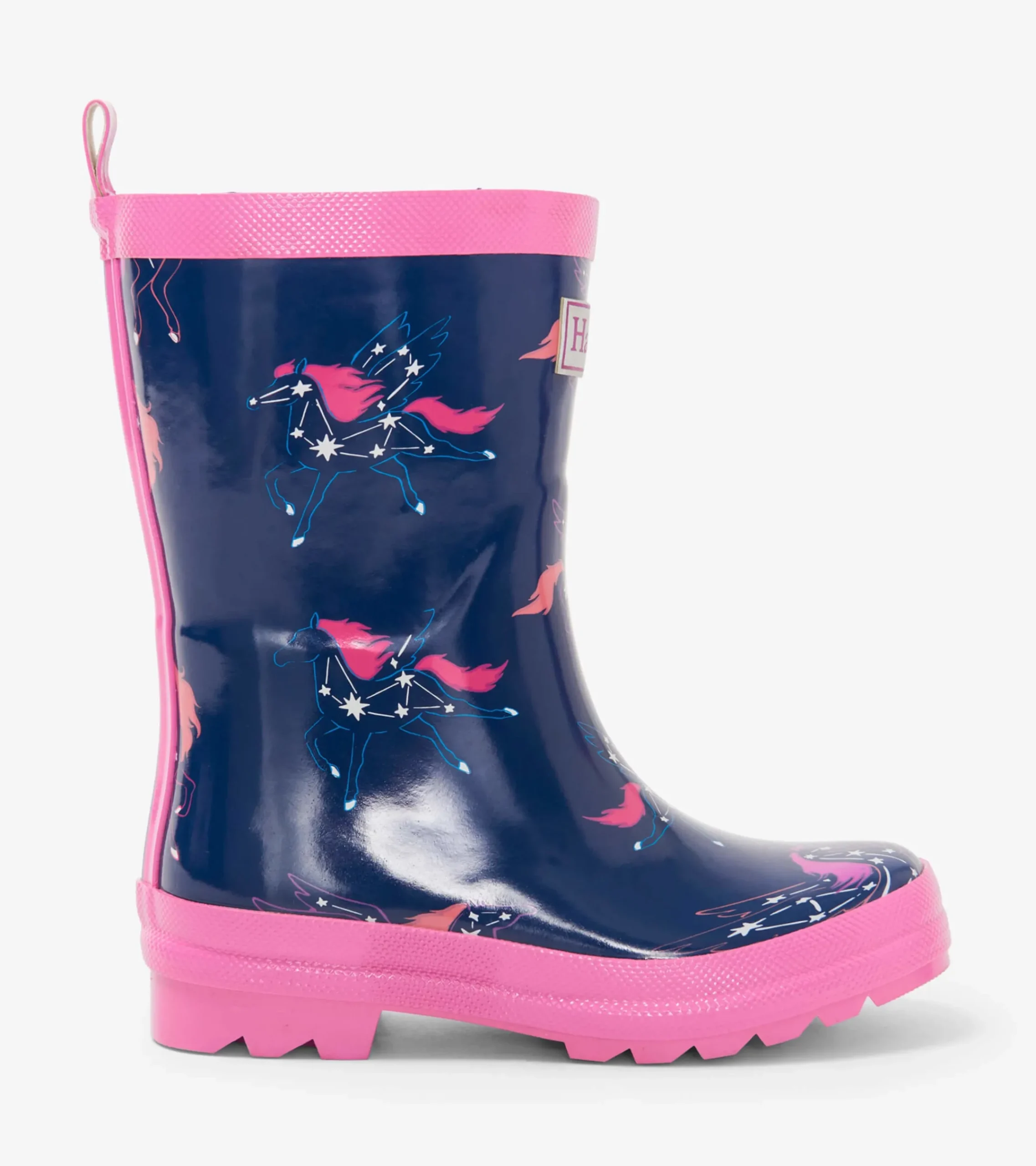 Hot Hatley Unicorn Constellations Shiny Kids Rain Boots